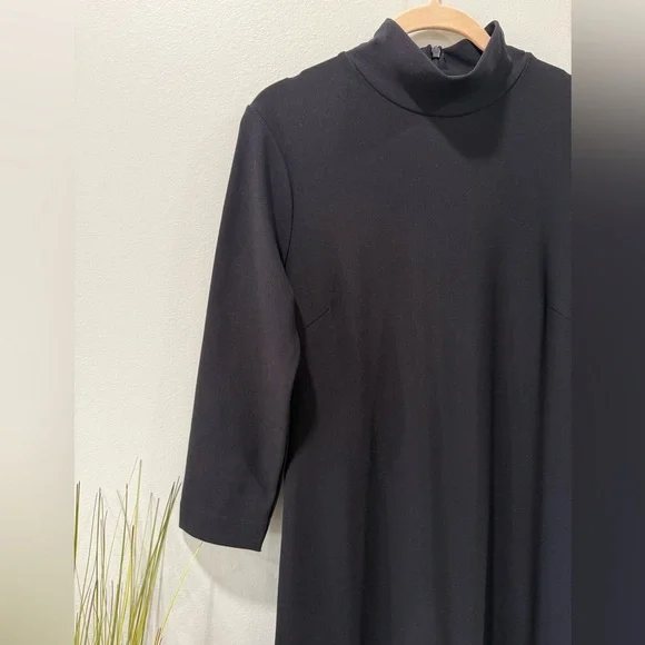 Boston Proper Black Long Sleeve Dress - Picture 3 of 12